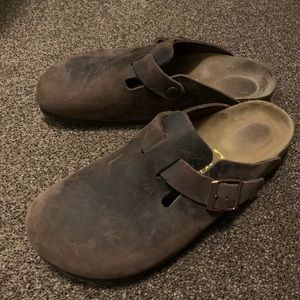 Birkenstock clogs, leather, size 39
